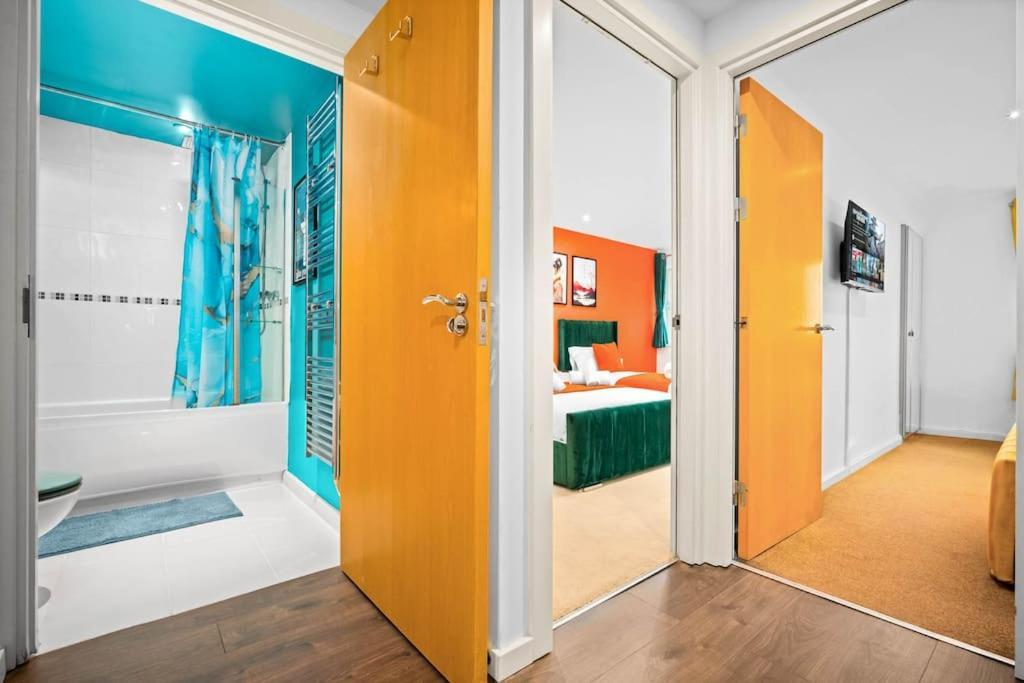 Spacious 2 Bed Apt B'Ham Cc With Parking Sleeps 7 Birmingham Exterior photo